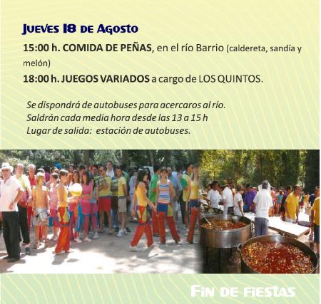 jueves 18 de agosto