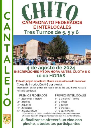 Campeonato de Chito. Federados y locales