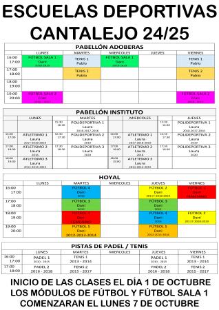 Imagen Escuelas deportivas Cantalejo curso 2024 - 2025